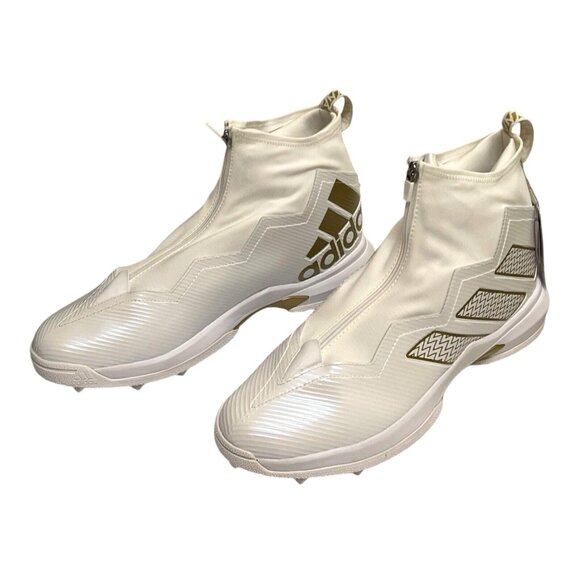 Adidas Nasty Torsion Lineman Football Cleats Men\'s White & Gold Size 14 HP8822 main image 7
